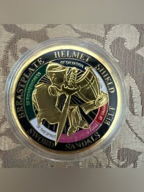 Armor of God Challenge Coin Ephesians 6-13-17 With Case - New